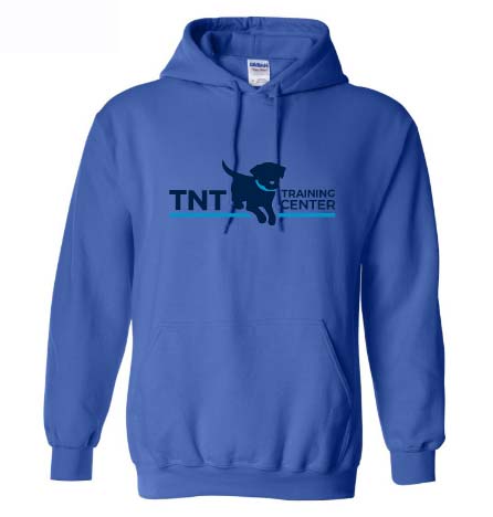 Heather Blue Hoodie with TNT logo