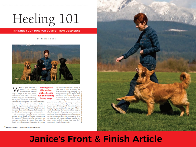 Competition Obedience Heeling 101 by Janice Gunn