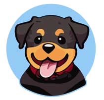 Rottweiler Puppy (Cartoon Icon)