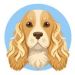 cartoon of mac the cocker spaniel