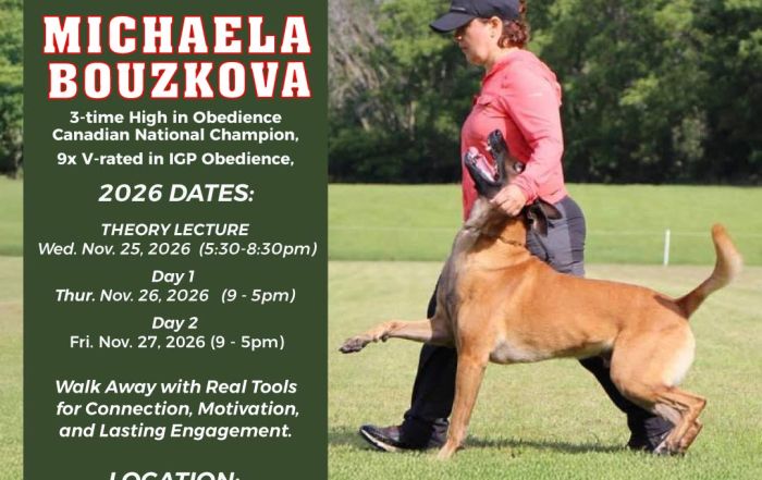 michaela bouzkova obedience seminar
