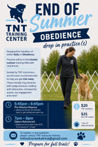 Summer Drop In Practice Nights